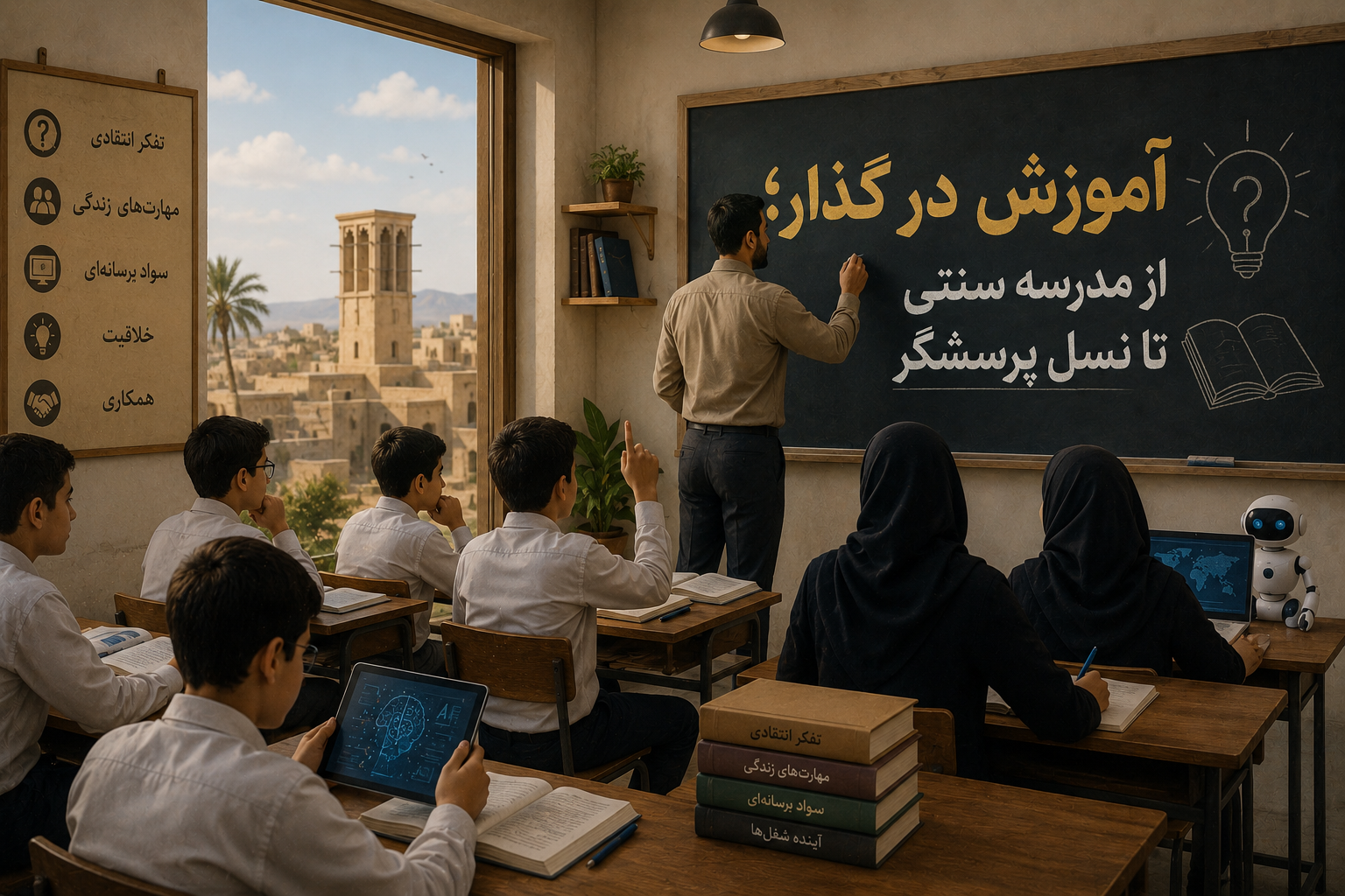 آموزش در گذار؛ از مدرسه سنتی تا نسل پرسشگر